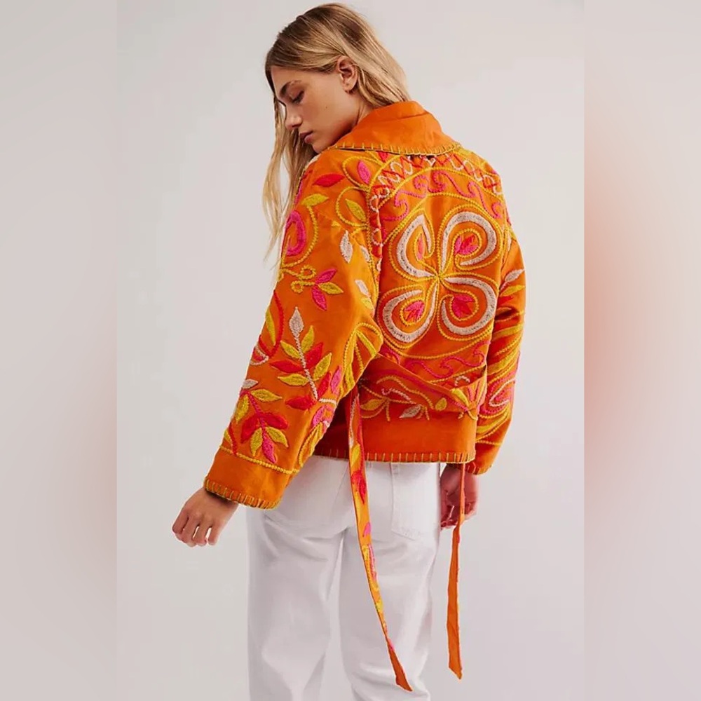 🆕 FREE PEOPLE | NORI EMBROIDERED JACKET | SZ: S